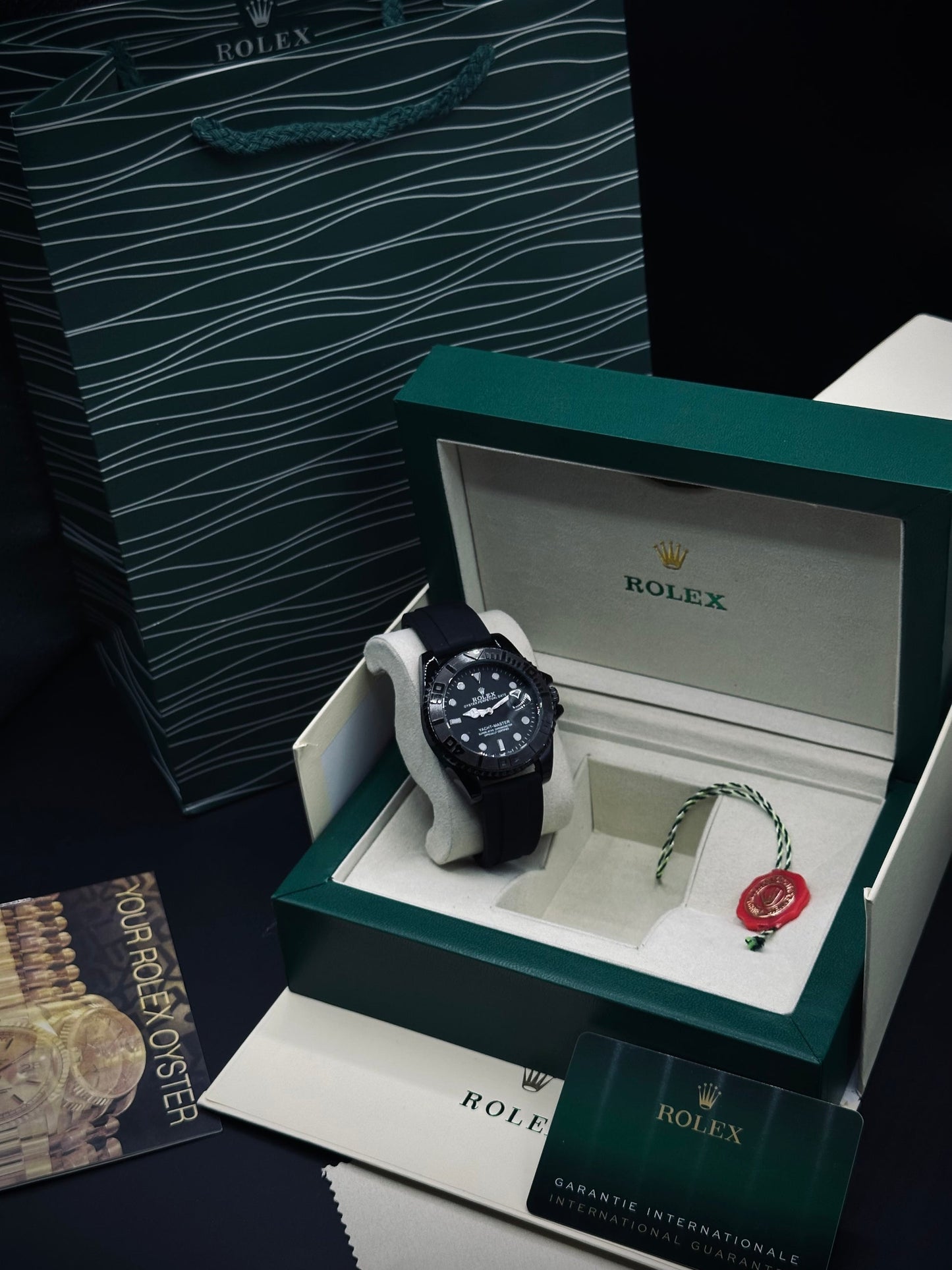Rolex Yatch Master With Rolling Dial - Silicon Straps