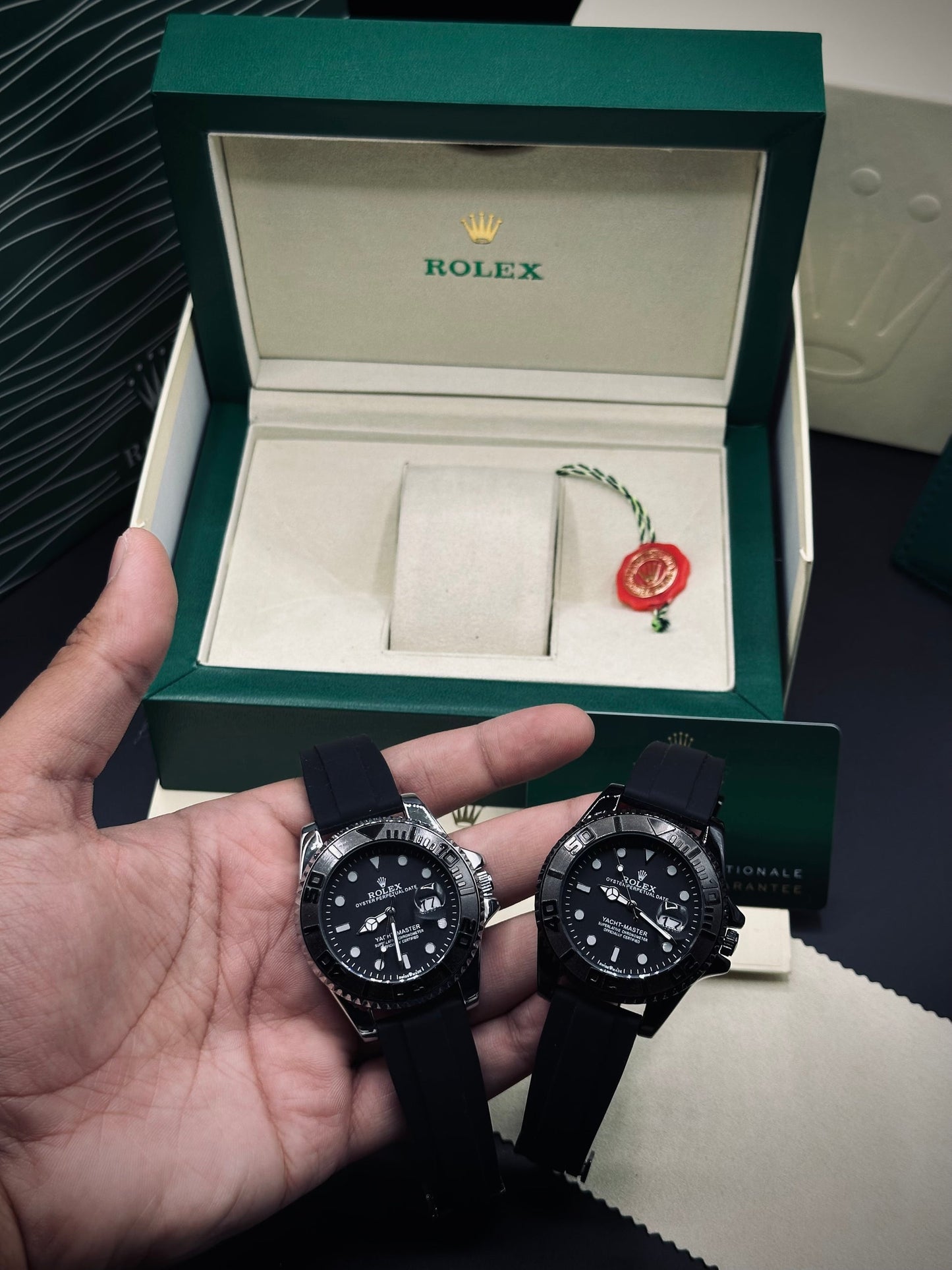 Rolex Yatch Master With Rolling Dial - Silicon Straps